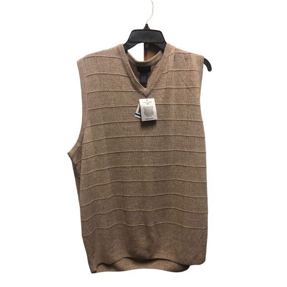 Dockers Mens Light Brown Tan Sweater Vest Size XL NWT - Picture 1 of 5